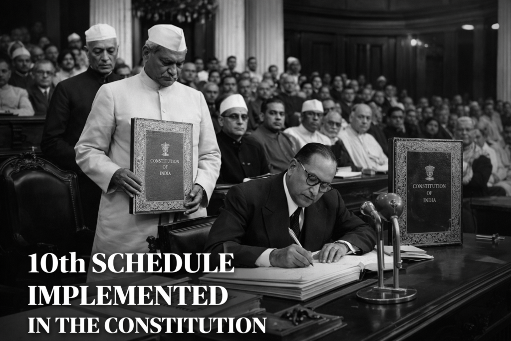 10th schedule constitution in India