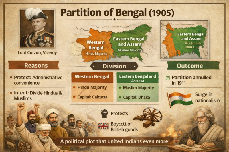 The Partition of Bengal (1905)